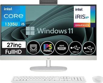 Hp All-In-One 27-CR0007NTT Intel® Core™ I5-1335U 64GB 512GB SSD 27" Fhd IPS WINDOWS11HOME All In One Bilgisayar 8898B7EAW07 + Zetta USB Bellek