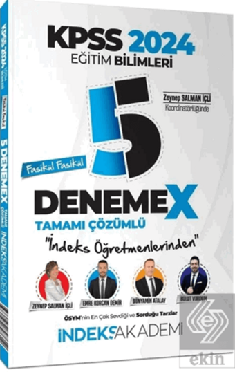 2024 KPSS Eğitim Bilimleri 5 DenemeX Fasikül Çözümlü  - İndeks Akademi Yayıncılık