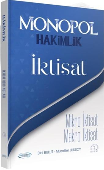 İdari Hakimlik İktisat Ders Notları 3. Baskı - Monopol Yayınları