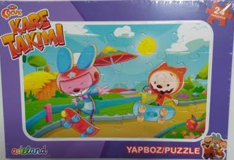 Adeland Trt Çocuk Kare Takımı 24 Parça Yapboz (Puzzle)