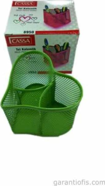 Cassa 8950 Kalp Şeklinde Dekoratif Yeşil Kalemlik