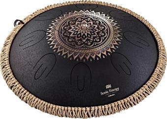 Meinl Sonic Energy Octave Steel Floral Design D-kurd 16" Tongue Drum (Siyah)