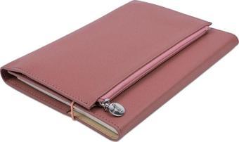 Victoria's Journals Not Defteri 14X20 Cm Zipco Clutch 80 Gram Pembe 96 Yaprak Çizgili 211596