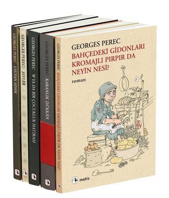 Georges Perec 5 Kitap Takım - Hediyeli - Georges Perec - Metis Yayınları