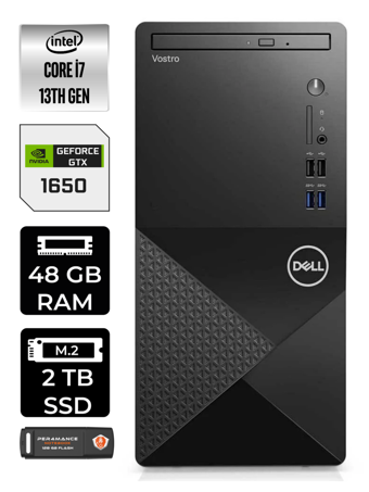 DELL VOSTRO i5 13400 48GB RAM 2TB SSD GTX1650/4GB W11HOME N2050VDT3020MT MASAÜSTÜ PC & PER4 BELLEK