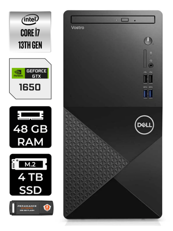 DELL VOSTRO i5 13400 48GB RAM 4TB SSD GTX1650/4GB W11HOME N2050VDT3020MT MASAÜSTÜ PC & PER4 BELLEK