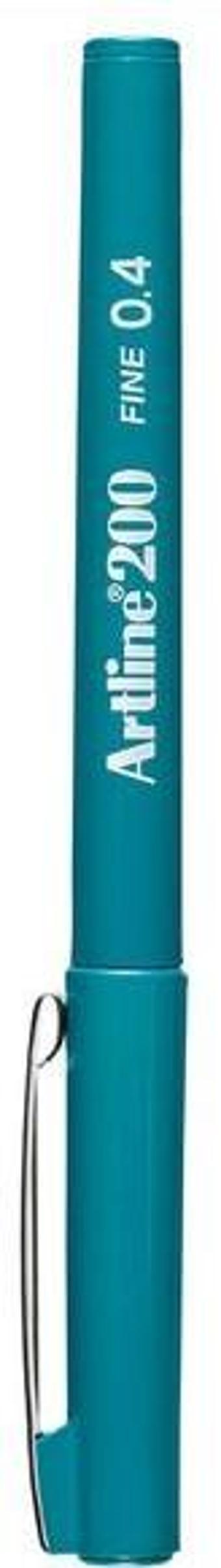 Artline 200 Fine Keçe Uçlu Uç 0.4 mm Koyu Yeşil Yazı Kalemi 