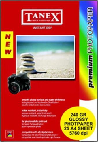 Tanex Fotoğraf Kağıdı 20 Yaprak A4 240 GR (1 Paket 20 Adet)