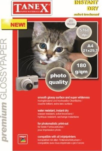 Tanex Fotoğraf Kağıdı 25 Lİ YP A4 180 GR (1 Paket 25 Adet)