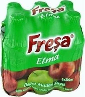 Freşa Elma Aromalı Doğal Maden Suyu 6x200 ml. (2'li)