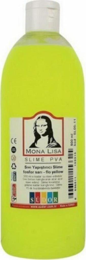 Monalisa Sıvı Yapıştırıcı Slime 500 ML Fosforlu Sarı Slaym Jeli