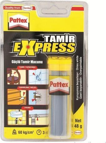 Pattex Güçlü Tamir Macunu Tamir Express 48 Gram