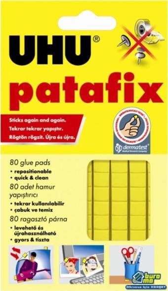 Uhu Hamur Yapıştırıcı Patafix Sarı 80 Li (12 Adet)