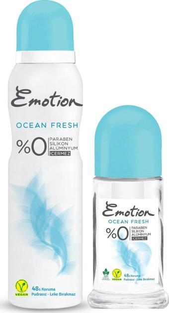 Emotion Ocean Fresh Deodorant 150ml Ve Roll On 50ml