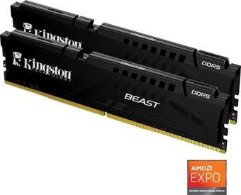 Kingston Beast Expo 32GB DDR5 6000MHz CL30 Masaüstü Performans Ram Kit (2x16GB)