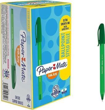 Paper Mate Kapaklı Tükenmez Kalem İnkjoy 100 1.0 MM Yeşil S0957150 (50 Li Paket)