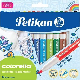 Pelikan Tekstil Kalemi Colorella 12 Renk Tekstil Kalemi