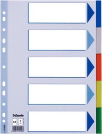 Esselte Seperatör 5 Renkli Plastik A4 15259