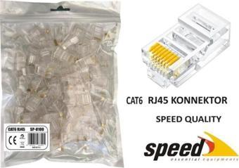 Speed SP-U100 CAT6 100 Adet Rj45 Konnektör