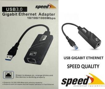 Speed UE050 10-100-1000 USB 2.0-3.0 Gigabit Ethernet Çevirici