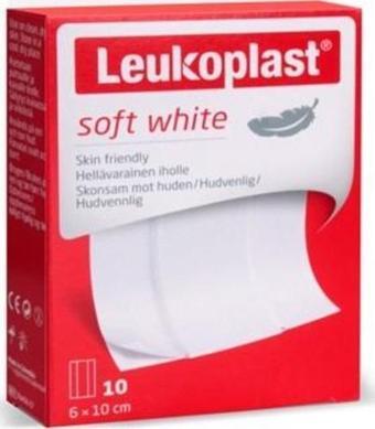 Leukoplast Soft White 6x10 cm 10 Adet Yara Bandı