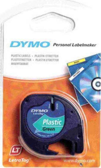 Dymo Letratag Şerit Plastik 12MM x 4 Metre Yeşil 