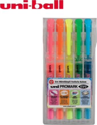 Uni-Ball Fosforlu Kalem Promark Eye Cep Tipi 5 Li USP-105 5C