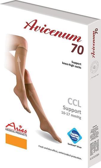 Avicenum PHLEBO CCL 70 AD SUPPORT , Diz Altı Çorabı, (L Beden) (25-27 ) Ten Rengi