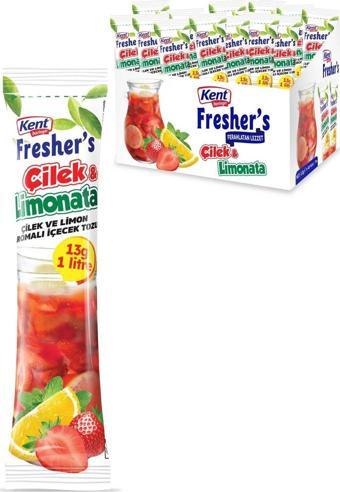 Kent Boringer Fresher's Çilekli Limonata 13 gr *48 Adet