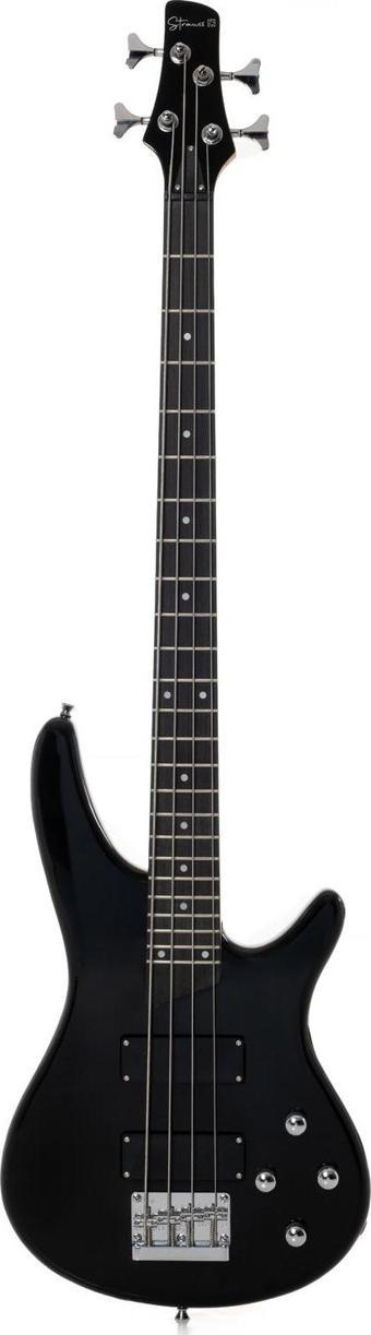 Strauss BSH-224 BK BASS GİTAR HH - SİYAH