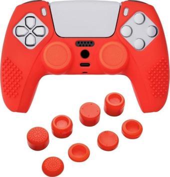 Cosmostech PS5 Controller Joystick Oyun Kolu Gamepad Uyumlu Silikon + 8'li Analog Koruyucu T