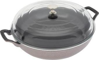 Staub Cam Kapaklı 30 Cm Döküm Sote Tenceresi Kiraz Çiçeği-1024285