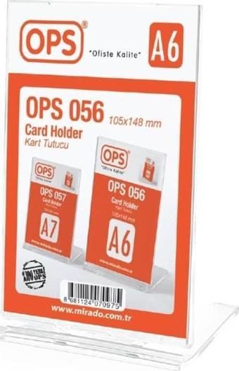 OPS DP 056  A6 Dikey Kart Tutucu Eğimi Ayarlanabilir