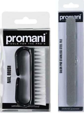 PROMANİ TIRNAK FIRÇASI+PRO LAZER KESİM ÇELİK TÖRPÜ