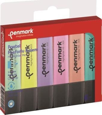 Penmark Highlighter Pastel Fosforlu Kalem 6 Renk