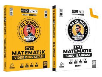 Mert Hoca 2025 Tyt 70 Günde Matematik Kampı Video Ders Kitabı + Soru Bankası Seti 2 Kitap - Mert Hoca Yayınları