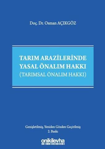 Tarım Arazilerinde Yasal Önalım Hakkı - On İki Levha Yayıncılık