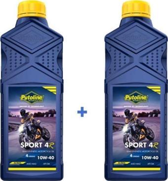 Putoline Sport 4R 10w-40 Yarı Sentetik 4 Zamanlı Motosiklet Yağı 1 L-2 Adet