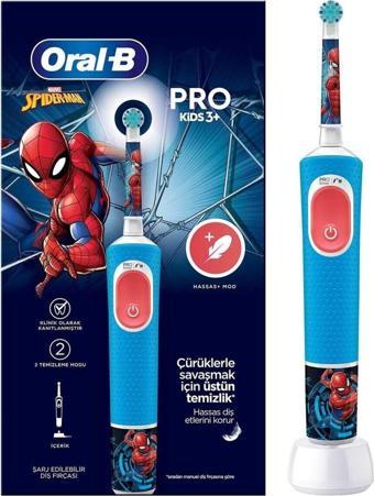 Oral-B Çocuk Şarjlı/Elektrikli Diş Fırçası Spiderman D100