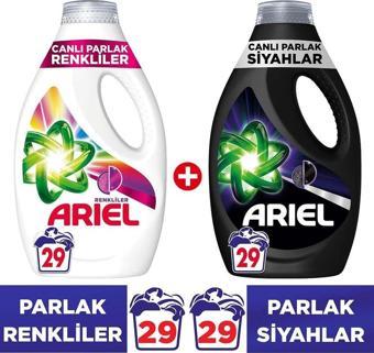 Ariel Canlı Parlak Renkli Ve Siyah Sıvı Çamaşır Dtj 29 Yık