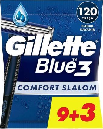 Gillette Blue 3 Comfort Slalom Kullan At Tıraş Bıçağı 9+3 Adet