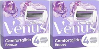 Gillette Venus Comfortglide Breeze Yedek Başlık Kadın Tıraş Bıçağı 8'Li (4x2)