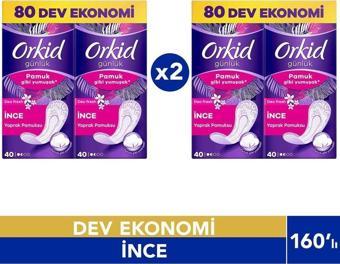 Orkid Günlük Ped İnce Pamuksu Deo Fresh 160'Li