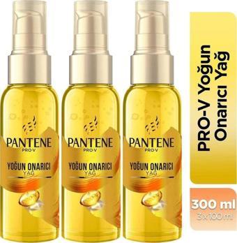 Pantene Saç Bakım Yağı Keratin Özlü Onarıcı E Vitaminli 100 Ml x 3