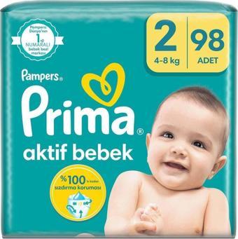 Prima Aktif Bebek Mega Fırsat Paketi 2 Beden 98'Li