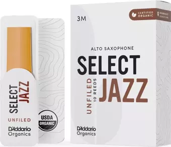 D'addario Woodwinds Organic Select Jazz Unfiled Alto Saksafon Kamışı No:3 Medium