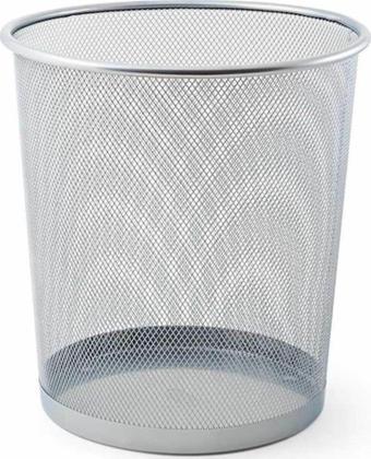 Mas Çöp Kovası Metal Tam Perforeli 10 Litre Gri