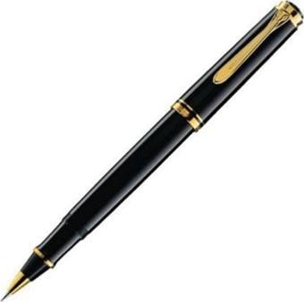 Pelikan Roller Kalem 14 Ayar Altın Kaplama Siyah R600