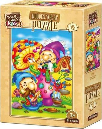 Art Kids Şarkıcı Elfler 16 Parça Ahşap Puzzle 5854