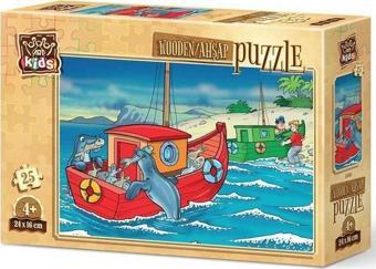 Art Kids Mutlu Fok Balıkları 25 Parça Ahşap Puzzle 5866